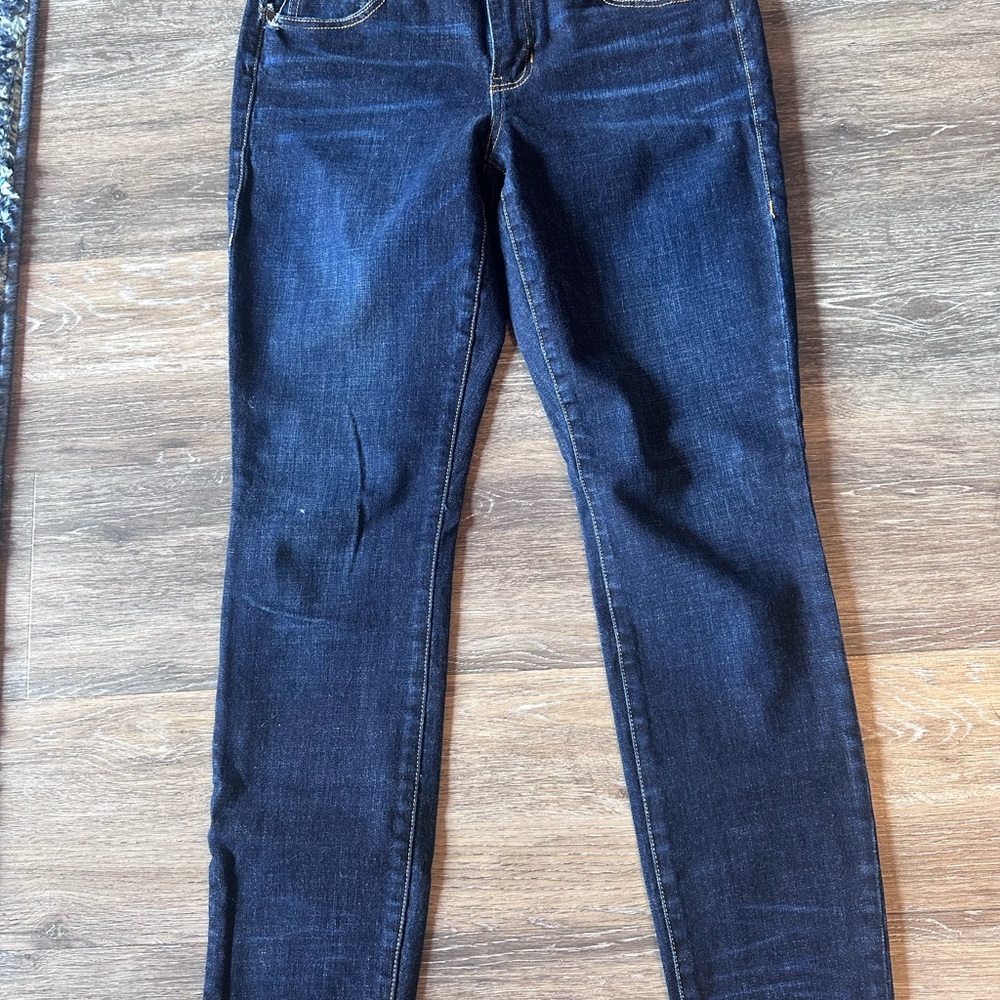 CAbi Blue Skinny Jeans with Sleek Indigo Finish